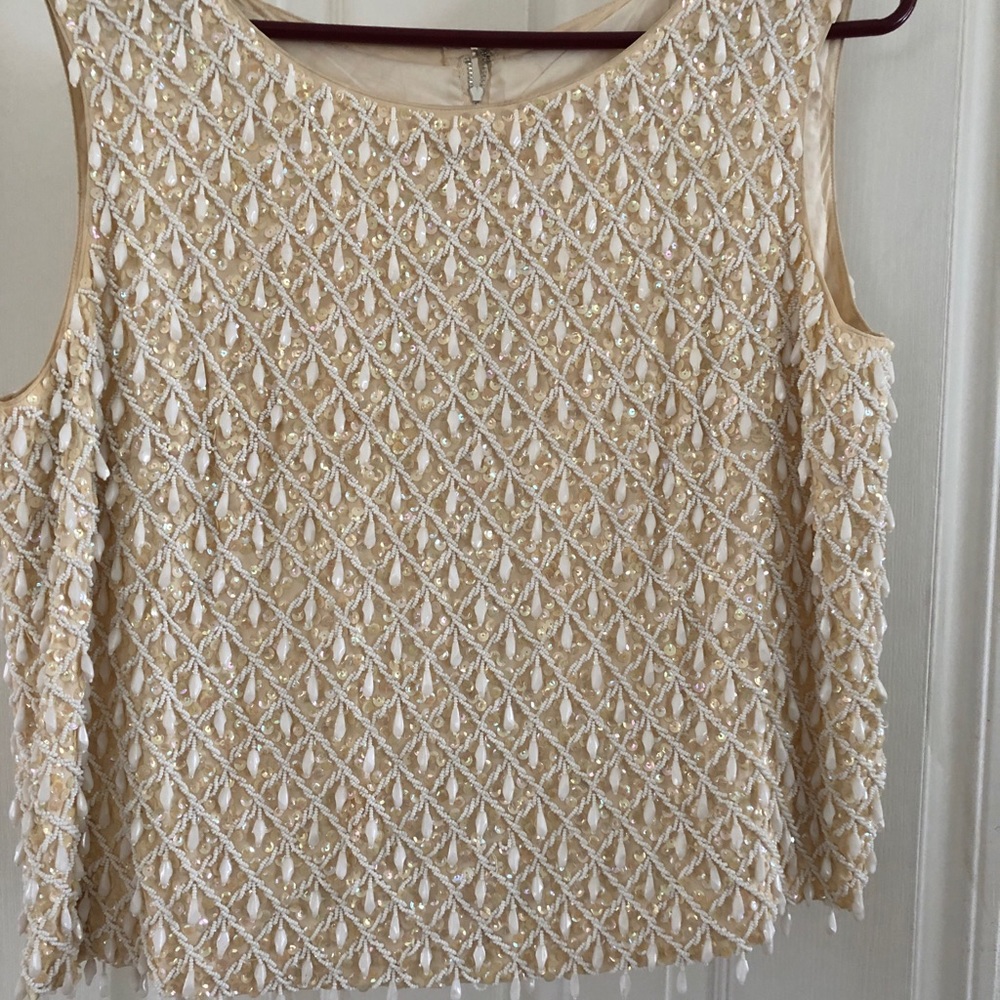 Vintage heavy beaded shirt